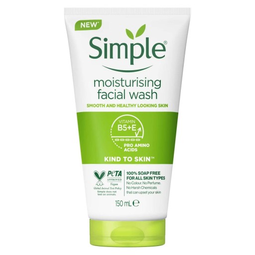 ژل شستشوی صورت Moisturising سیمپل مدل kind to skin